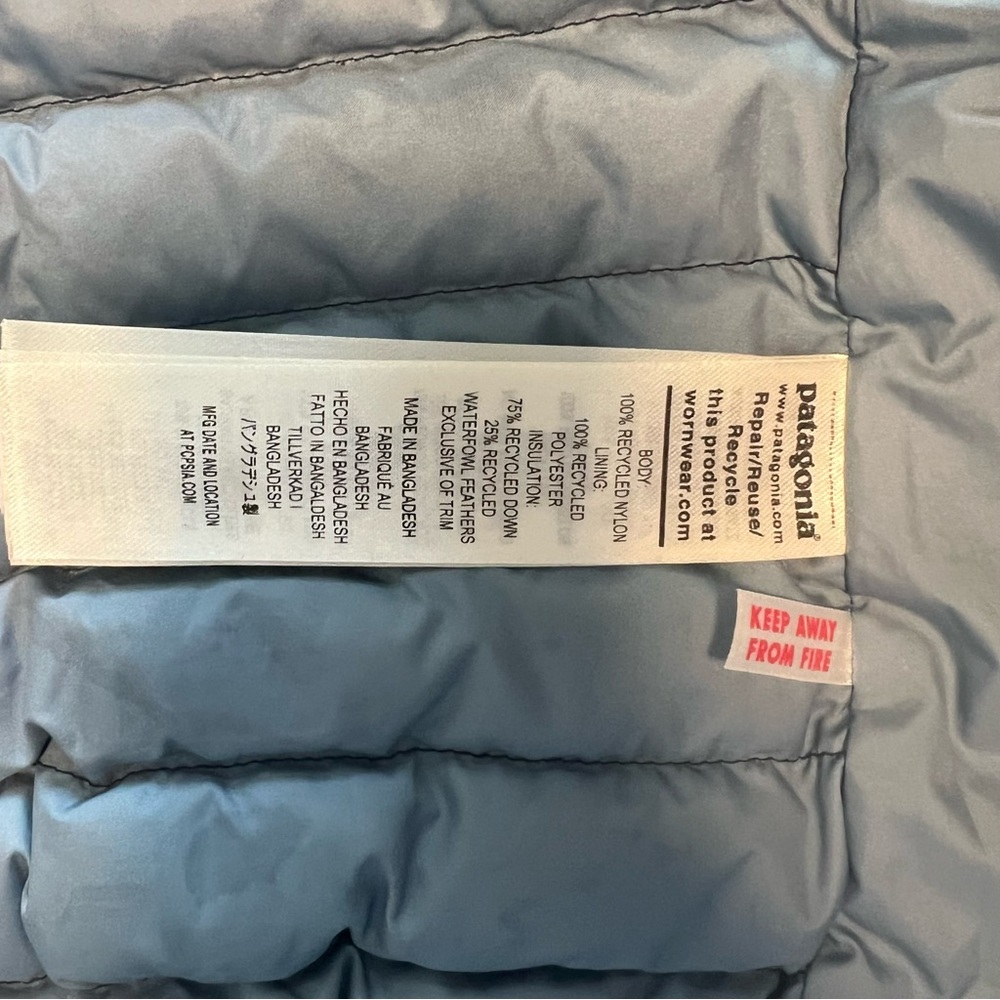 EUC Patagonia Toddler down puffer vest 12 - 18 months - Picture 5 of 9